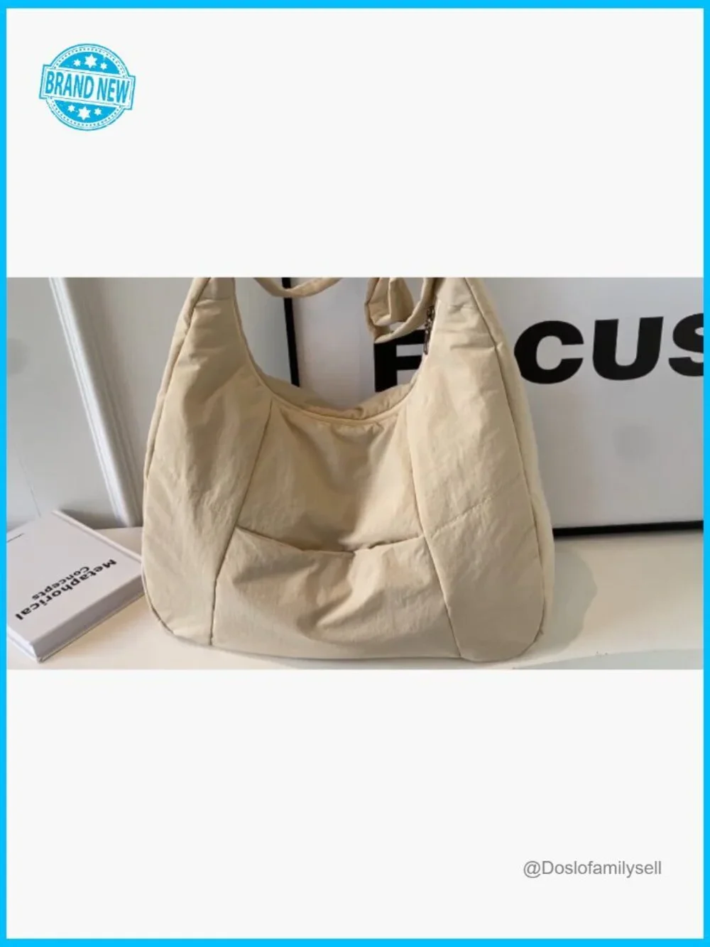 Large Nylon Puffer Hobo Tote Bag Casual Slouchy Crossbody Shoulder Handbag